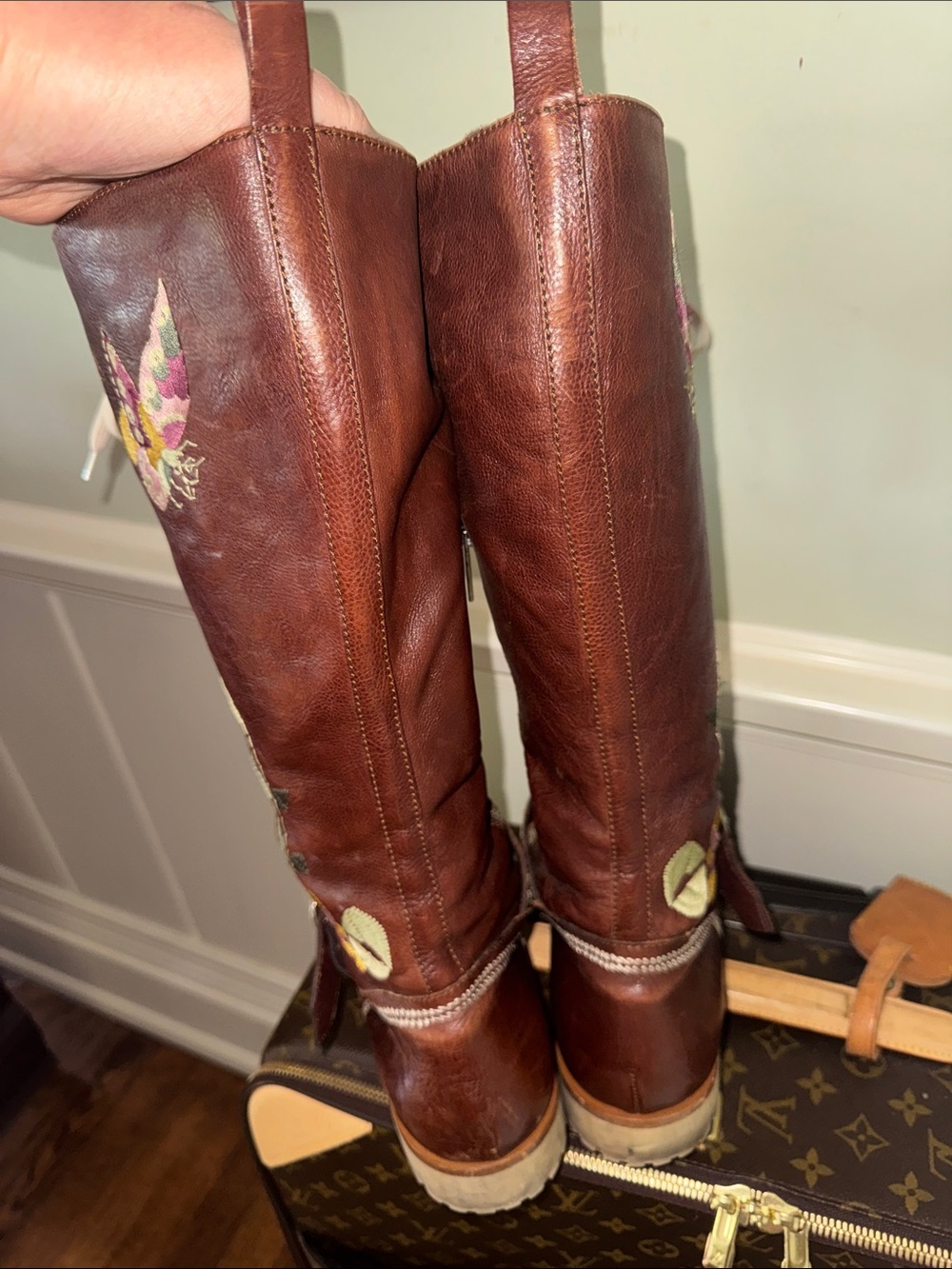 Christian Dior Vintage John Galliano 2005 Leather Knee-High Riding Boots 40 10 - Picture 7 of 15